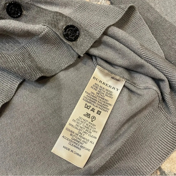 Burberry Sweater Cardigan Silk Cashmere - Picture 6 of 9